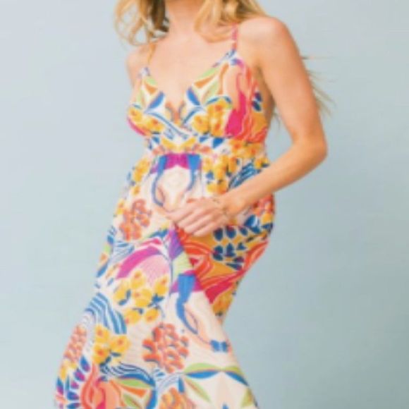 Summer printed woven maxi dress from flying tomato - Picture 2 of 5